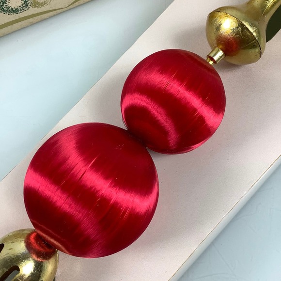 Old Stock Vintage Pyramid Tree Topper unbreakable ornament NEW - Picture 3 of 12